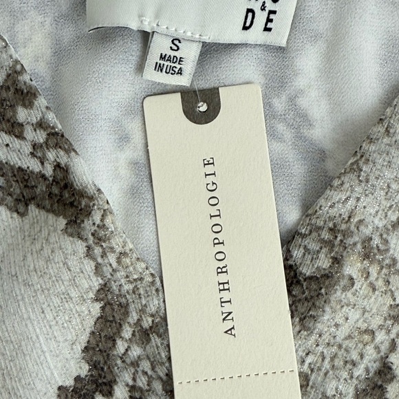 NWT Anthropologie Snakeskin Print Cami‎ Tank Top | Size S | - Picture 7 of 9